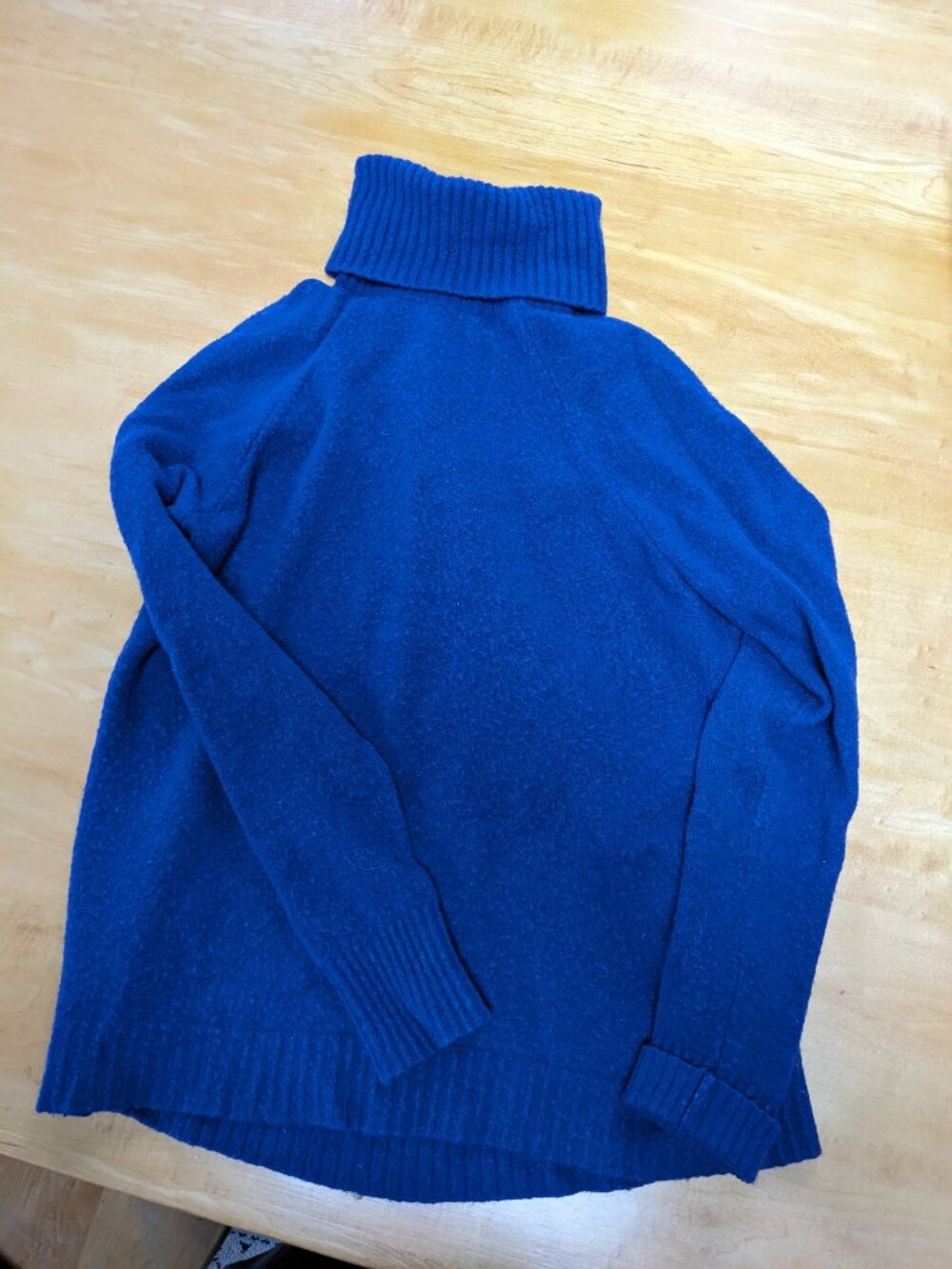 J. Crew XS blue turtleneck sweater